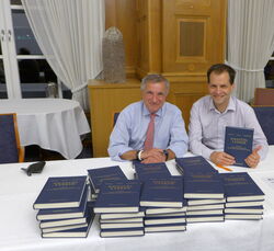 Two of the proud editors could sign a bunch of copies for our friend Bernd Schneider