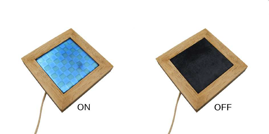 Fusing luminescent hidden chessboard