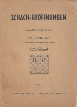 Schach Eröffnungen - Leo Landuijt, 1957