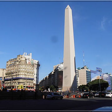 The Obelisk, a national monument of 67 m height (Plaza de la República)