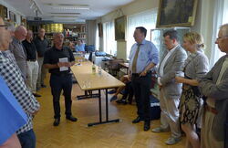 Laudation for Guy Van Habberney (3rd from right)