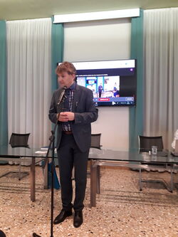 Frank Hoffmeister, president of the CH&LS, during the GA in Marostica