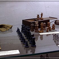 Chess sets made by prisoners