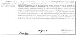 Certificate of death from Akiwa Rubinstein (excerpt)