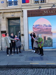 Unveiling of the commemorative plaque