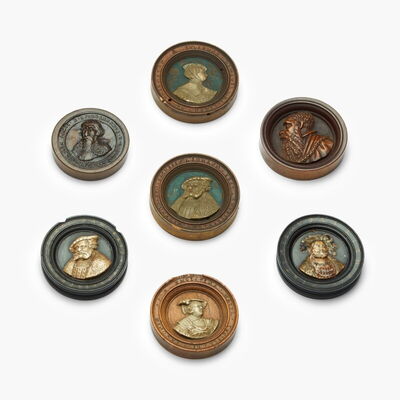 Gaming counters - A group of seven counters, Southern Germany, mid-16th century