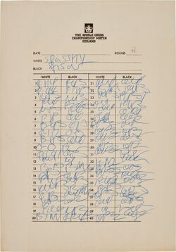 World Championship 1972, Scoresheets, round 17, 22-23 August 1972