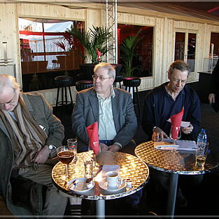 The webmaster flanked by two Dutchmen: Jan van Reek and Jurgen Stigter