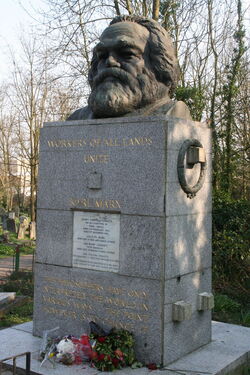 Karl Marx's grave, Highgate, London