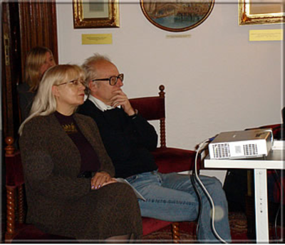 Die polnische Meisterin Hanna Erenska-Barlo mit GM R. Hübner