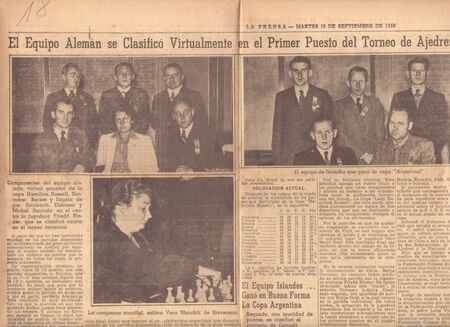 Triumph of Germany, La Prensa release