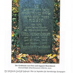 Gravestone of the married couple Otto and Auguste Rosenbaum