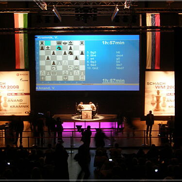 View of the stage - position after move 10