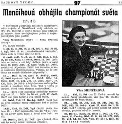 Report and picture Vera Menchik