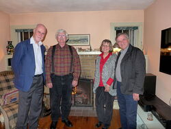Bob van de Velde, Jim and Regina Magacs, Michael Negele in Binghamton, NY