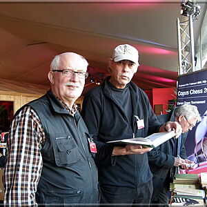 At Calles's book table