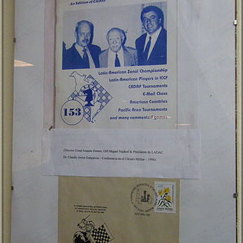 On right of Najdorf my host Dr. Goncalves at younger ages