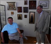 Chairman Guy Van Habberney with Roger Klittich - KWA meeting on Friday afternoon