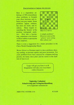 Chess Problems Out of the Box - back cover