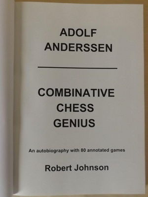 Robert Johnson - Adolf Anderssen - titlepage
