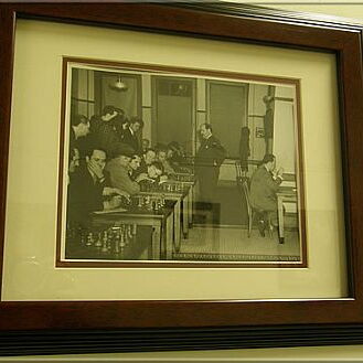 The local hero Charles L. Bagby giving a simul
