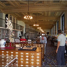 Filing cabinets in the reading room