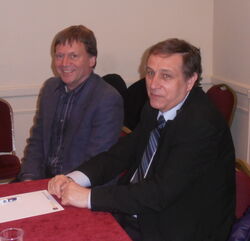 KWA meeting in Norwich 2012, Jimmy Adams (on the left) and Ray Cannon