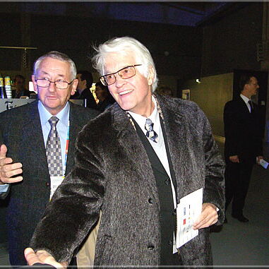 Manfred Mädler and Lothar Schmid - the famous collector had succeeded in getting an intact ticket