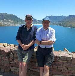 Manfred Mittelbach and Michael Negele at Chapman's Peak, Cape of Good Hope, 2018