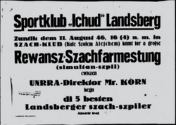 Sportklub "Ichud" Landsberg 8.1946