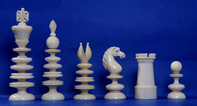 Its early 19th-century development: the Calvert model, long before the Staunton pattern.