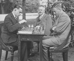 Salomon Landau (1903-1944) vs. Count Johannes van den Bosch (1906-1994), c. 1930.
