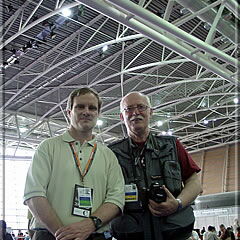 John Donaldson and Calle Erlandsson arrived the tournament hall