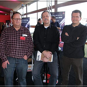 Dutch study expert Harold van der Heijden with Per Skjoldager and Guy van Habberney