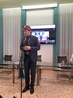 Frank Hoffmeister, president of the CH&LS, during the GA in Marostica