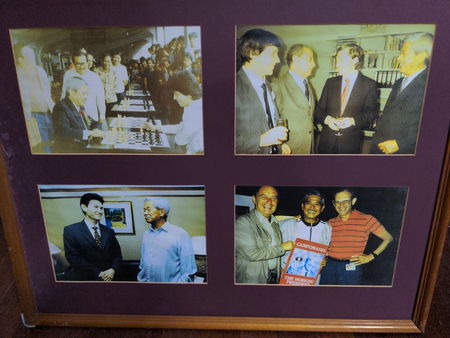 Campomanes Gallery III: Campo playing chess with Torre, meeting Karpov, Ilyumshinov and his team