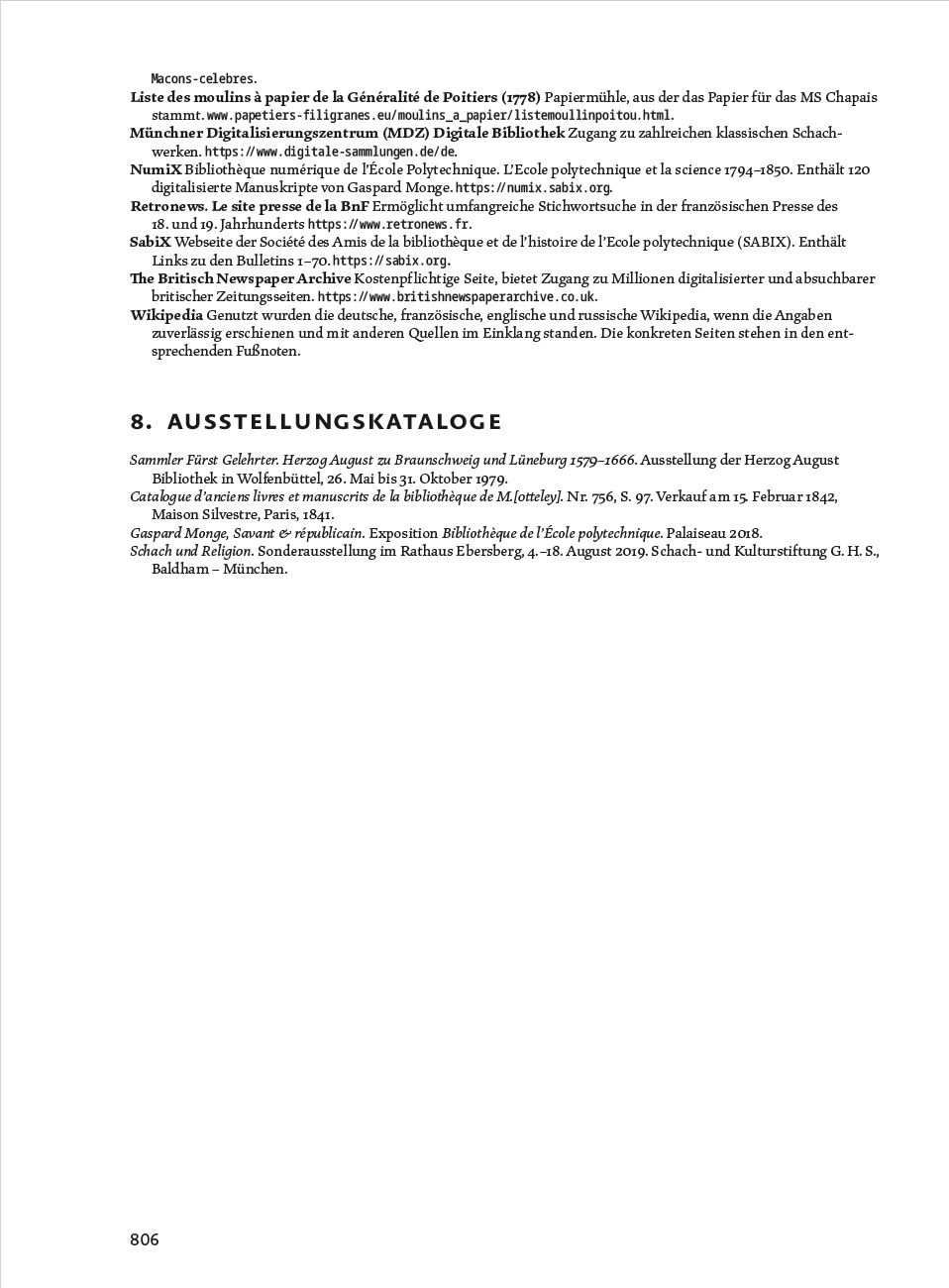 Herbert Bastian - Chapais - Seite 806 Literatur