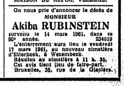 Excerpt from Le Soir of March 17, 1961, page 7