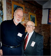 Ken Whyld and Isaak Linder International Conference of Chess Historians Kórnik, Sept. 16-18, 2002 (Photo courtesy of Tomasz Lissowski)