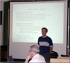 Unser Vorsitzender Jurgen Stigter zieht die erste Bilanz nach der Gründung der Ken Whyld Association.