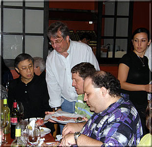 Phil Wong, Andy Ansel, Leigh Harrington und Brian Karen