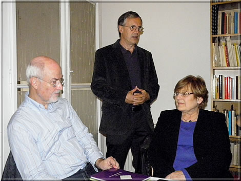 Hugo Kastner (standing) with Bob and Winifred van de Velde